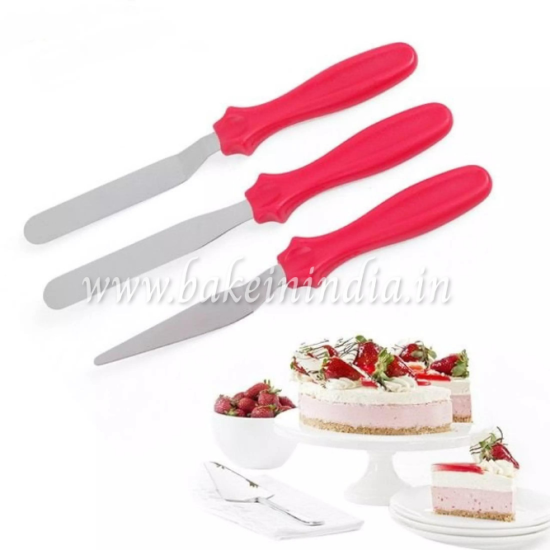 Palette Knife Steel Icing Spatula 3 Pieces