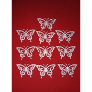 Cake Decor 10 pcs Golden Butterfly Happy Birthday Theme Paper Topper For Cake And Cupcake