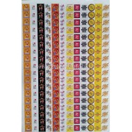 Colorful Celebration Raksha Bandhan Stickers – Set of 216 on 1 Sticker Sheets