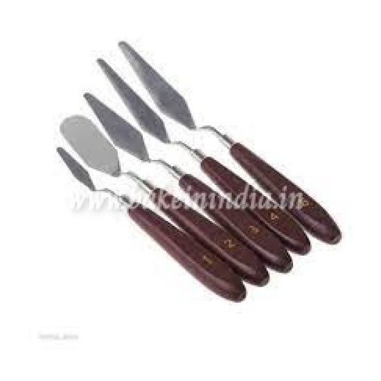Palette Knife Set, Spatulas & Painting Knives for All Oil or Acrylic Painting & Color Mixing - 5 Pcs
