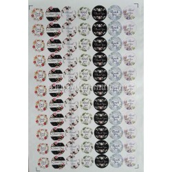 Colorful Celebration Thank You Stickers – Set of 77 on 1 Sticker Sheets Colorful Celebration Thank You Stickers – Set of 77 on 1 Sticker Sheets