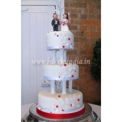 Plastic Cake Pillars or Supporters with 6 Inch White (6 Pieces) Plastic Cake Pillars or Supporters with 6 Inch White (6 Pieces)