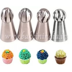 Russian Spherical Cream Mounted Torch Flower Mouth Cake Tool 4 Pc Set ( Balloon) Russian Spherical Cream Mounted Torch Flower Mouth Cake Tool 4 Pc Set ( Balloon)