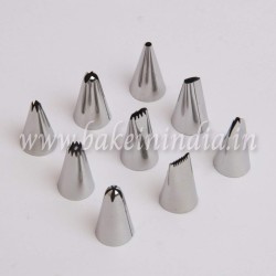 9 Pcs Icing Piping Nozzles Set Cake Sugar Craft Decorating Nozzle Tool Set (Set of 9) 9 Pcs Icing Piping Nozzles Set Cake Sugar Craft Decorating Nozzle Tool Set (Set of 9)