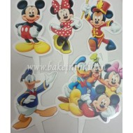 Cake Decor 5 pcs Mickey Mouse Happy Birthday Theme Paper Topper For Cake And Cupcake