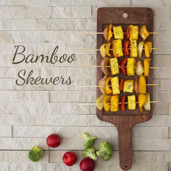 Bamboo Skewers/Kabab/Burger/Barbecue Sticks (Pack of 100) Bamboo Skewers/Kabab/Burger/Barbecue Sticks (Pack of 100)