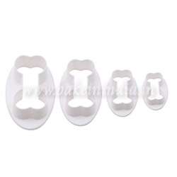 Dog Bone Shape Fondant Cutter (Set Of 4) Dog Bone Shape Fondant Cutter (Set Of 4)