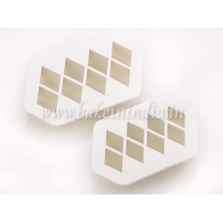 Geometric Optical Illusion Plastic Fondant Cutter Set Of 2 Geometric Optical Illusion Plastic Fondant Cutter Set Of 2