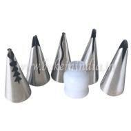 Frill Nozzle For Decorating Cakes Set Of 6