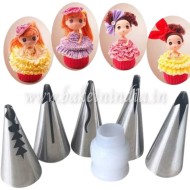 Frill Nozzle For Decorating Cakes Set Of 6