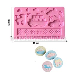 Silicon Fondant Mould Car Ship Plane Shape Silicon Fondant Mould Car Ship Plane Shape