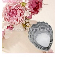 7pcs Peony Flower Stainless Steel Fondant Cutter
