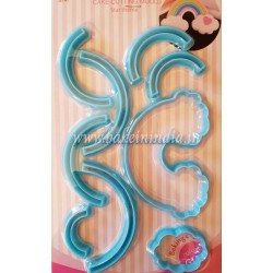 Cake Decor Rainbow and Cloud Cutter Set Plastic 9 Pc Set Cake Decor Rainbow and Cloud Cutter Set Plastic 9 Pc Set
