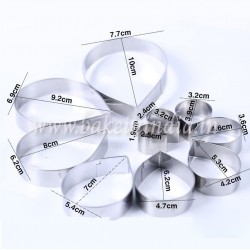 10 pcs Rose Cutter Set Fondant Decor Kit Cake Decorating Flowers 10 pcs Rose Cutter Set Fondant Decor Kit Cake Decorating Flowers