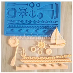 Boat Pirates Fondant Mould For Muffin Cakes Boat Pirates Fondant Mould For Muffin Cakes