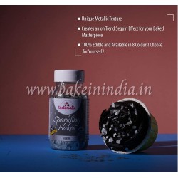 Edible Sparkling Flakes -30gm (Silver) Edible Sparkling Flakes -30gm (Silver)