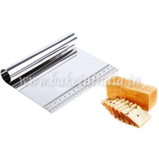 Stainless Steel Pizza Dough Scraper Cutter Baking Pastry Fondant Cake Decoration Tools