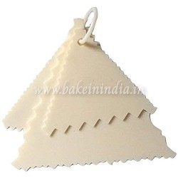 Cake Scrapper 3 Pc Set Plastic Dough Bench Scrapper Cake Cutter Triangle Zig Zag design Cake Scrapper 3 Pc Set Plastic Dough Bench Scrapper Cake Cutter Triangle Zig Zag design