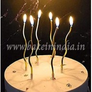 Twisty Candles for Birthday, Wedding Party & Cake Decoration 6 pcs
