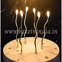 Twisty Candles for Birthday, Wedding Party & Cake Decoration 6 pcs Twisty Candles for Birthday, Wedding Party & Cake Decoration 6 pcs