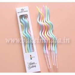 Twisted Pastel Color Cake Candles , Birthday Cake Candle,Romantic Cake Candles( 12 pcs), Twisted Pastel Color Cake Candles , Birthday Cake Candle,Romantic Cake Candles( 12 pcs),