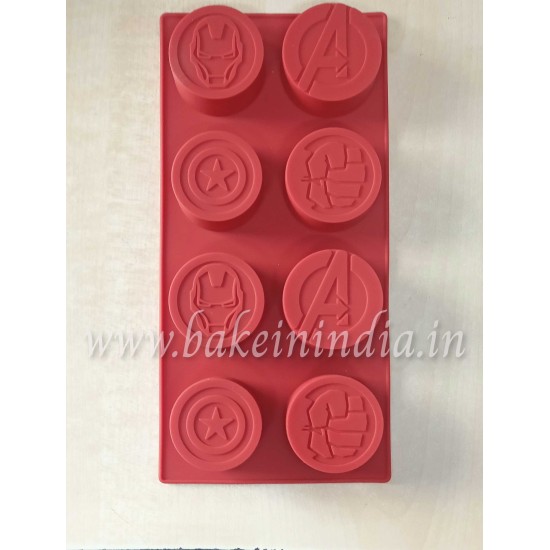 thumbnail image 2 of Avengers Chocolate Candy Lollipop Mold - Food Safe Plastic For DIY Treats 2 of 12