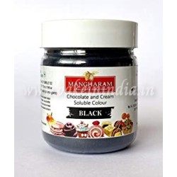 MANGHARAM Chocolate and Cream Soluble Colour – Black- 25 GMS