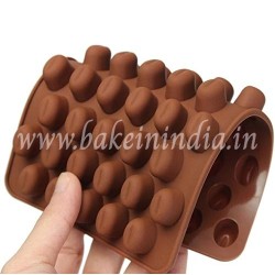 Coffee Bean Chocolate Silicone Mold For Cake Decoration