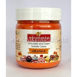 Mangharam Chocolate & Cream soluble Colour ORANGE - 25 gms