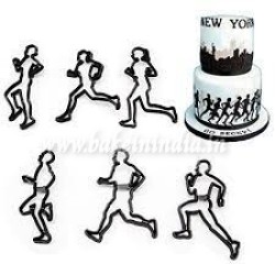 Running Sports Silhouette Gumpaste Flowers Sugar Craft Mold Cake Decorating Tools Running Sports Silhouette Gumpaste Flowers Sugar Craft Mold Cake Decorating Tools