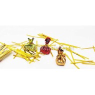 Chocolate Twisters Ribbon Ties Twist Ties -Metallic Gold