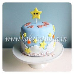 Cake Decor 4 Pieces Star Shape Plunger Cutters Fondant Tool