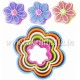 Flower Shaped Plastic Cookies and Fondant Cake Cutter 6 pcs Flower Shaped Plastic Cookies and Fondant Cake Cutter 6 pcs