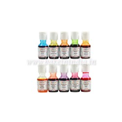 Liquid Food Colour Assorted 20 Gm, Pack of 10 Colours (Brown, Blue, Red Strawberry, Orange, Royal Blue, Purple, Yellow, Red, Green, Pink)