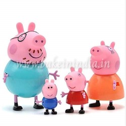 Peppa Pig Animated Family Set-4 Action Figure Toys Collection for Kids-Movable Arms and Legs-4.5 Inches (Peppa Family Set) (Set-4) Peppa Pig Animated Family Set-4 Action Figure Toys Collection for Kids-Movable Arms and Legs-4.5 Inches (Peppa Family Set) (Set-4)