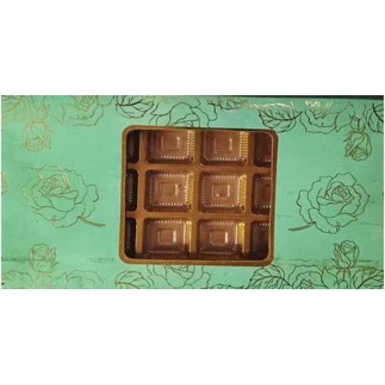 CHOCOLATE BOX 18 CAVITY RANDOM COLOUR RED / GREEN CHOCOLATE BOX 18 CAVITY RANDOM COLOUR RED / GREEN