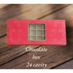 chocolate box 24 cavity (pack of 10pcs. ) chocolate box 24 cavity (pack of 10pcs. )