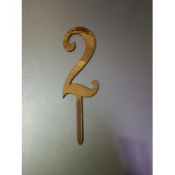 Number 2 Cake Topper For Birthday And Anniversary Number 2 Cake Topper For Birthday And Anniversary