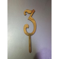 Number 3 Cake Topper For Birthday And Anniversary