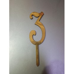 Number 3 Cake Topper For Birthday And Anniversary Number 3 Cake Topper For Birthday And Anniversary