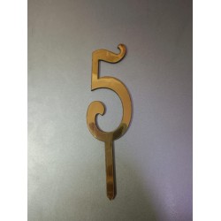 Number 5 Cake Topper For Birthday And Anniversary Number 5 Cake Topper For Birthday And Anniversary