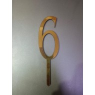 Number 6 Cake Topper For Birthday And Anniversary