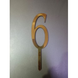 Number 6 Cake Topper For Birthday And Anniversary Number 6 Cake Topper For Birthday And Anniversary