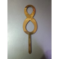 Number 8 Cake Topper For Birthday And Anniversary