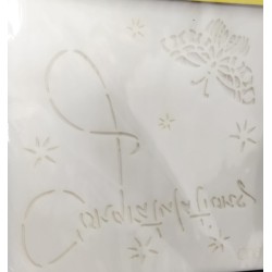 Stencil for Cake Decoration - Cake Stencils Design Templates Cake Printing Hollow lace, Decorating Baking Stencils Sheet for Sides Cake