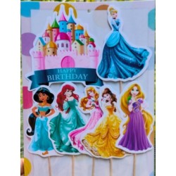 Cake Decor 5 pcs (Princess Castle )Theme Paper Topper For Cake And Cupcake Cake Decor 5 pcs (Princess Castle )Theme Paper Topper For Cake And Cupcake