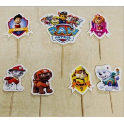 Cake Decor 5 pcs Paw Petrol Cartoon Happy Birthday Theme Paper Topper For Cake And Cupcake Cake Decor 5 pcs Paw Petrol Cartoon Happy Birthday Theme Paper Topper For Cake And Cupcake