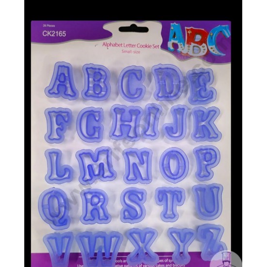 ALPHABET LETTER COOKIE SET ALPHABET LETTER COOKIE SET