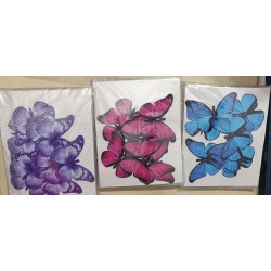 Cake Decor 10 pcs Pink\Purple\Peach Butterfly Happy Birthday Theme Paper Topper For Cake And Cupcake\Pac of 3