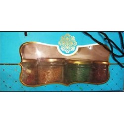 Round Small Glass Jar 250ml with Golden Lid  Round Small Glass Jar 250ml with Golden Lid